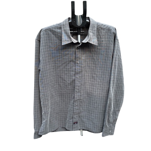 VTG Y2K Mens Tommy by Tommy Hilfiger Gray Button Up Long Sleeve Shirt, Size XXL - Picture 2 of 8